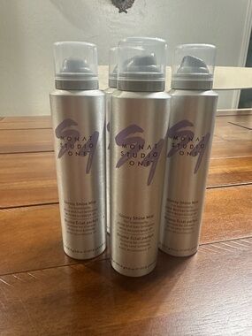 MONAT Studio One Glossy Shine Mist — Silver Finish - 4 cans